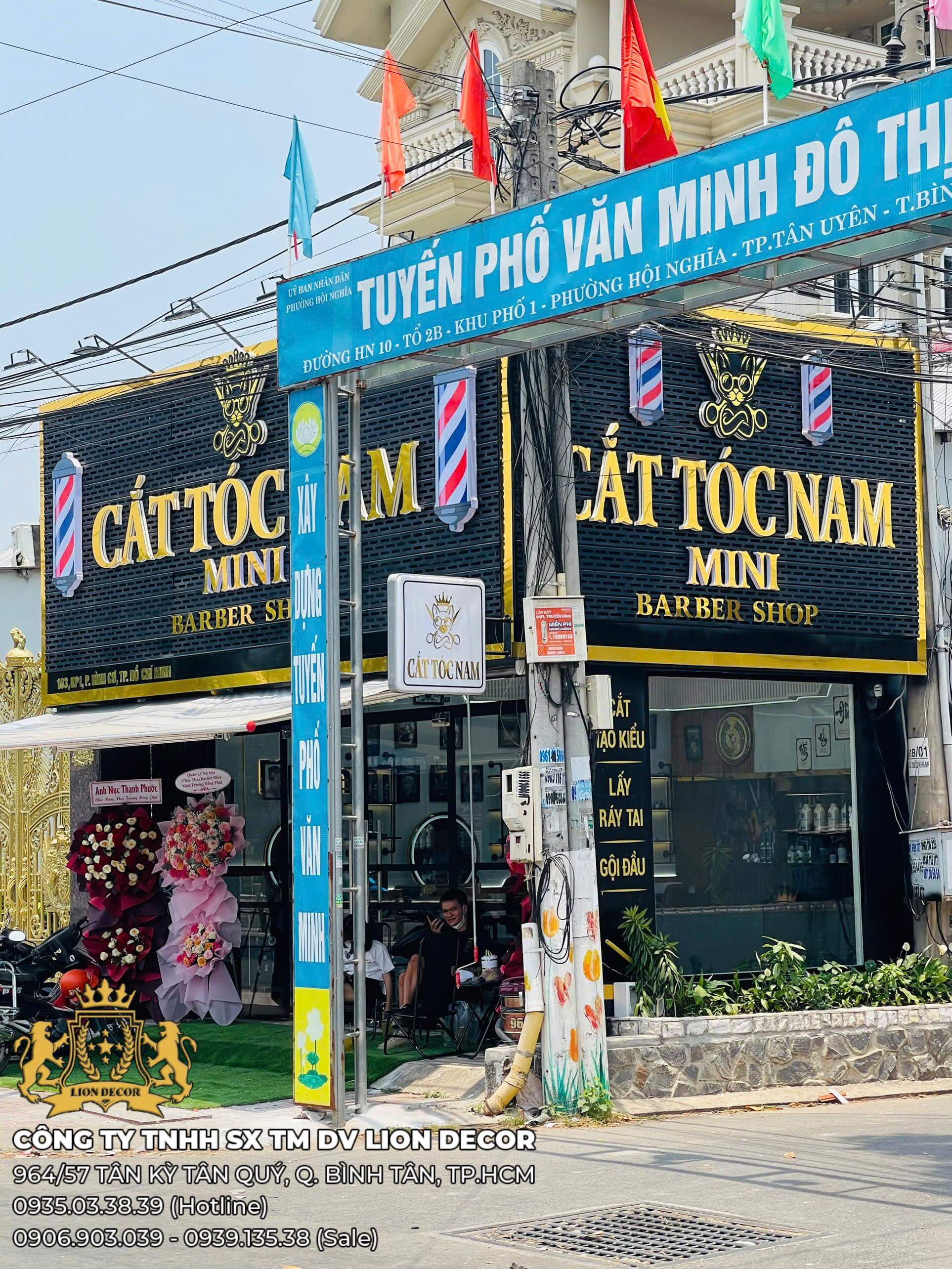 Công Trình Barber Shop Sử Dụng Ghế Barber Lion Decor