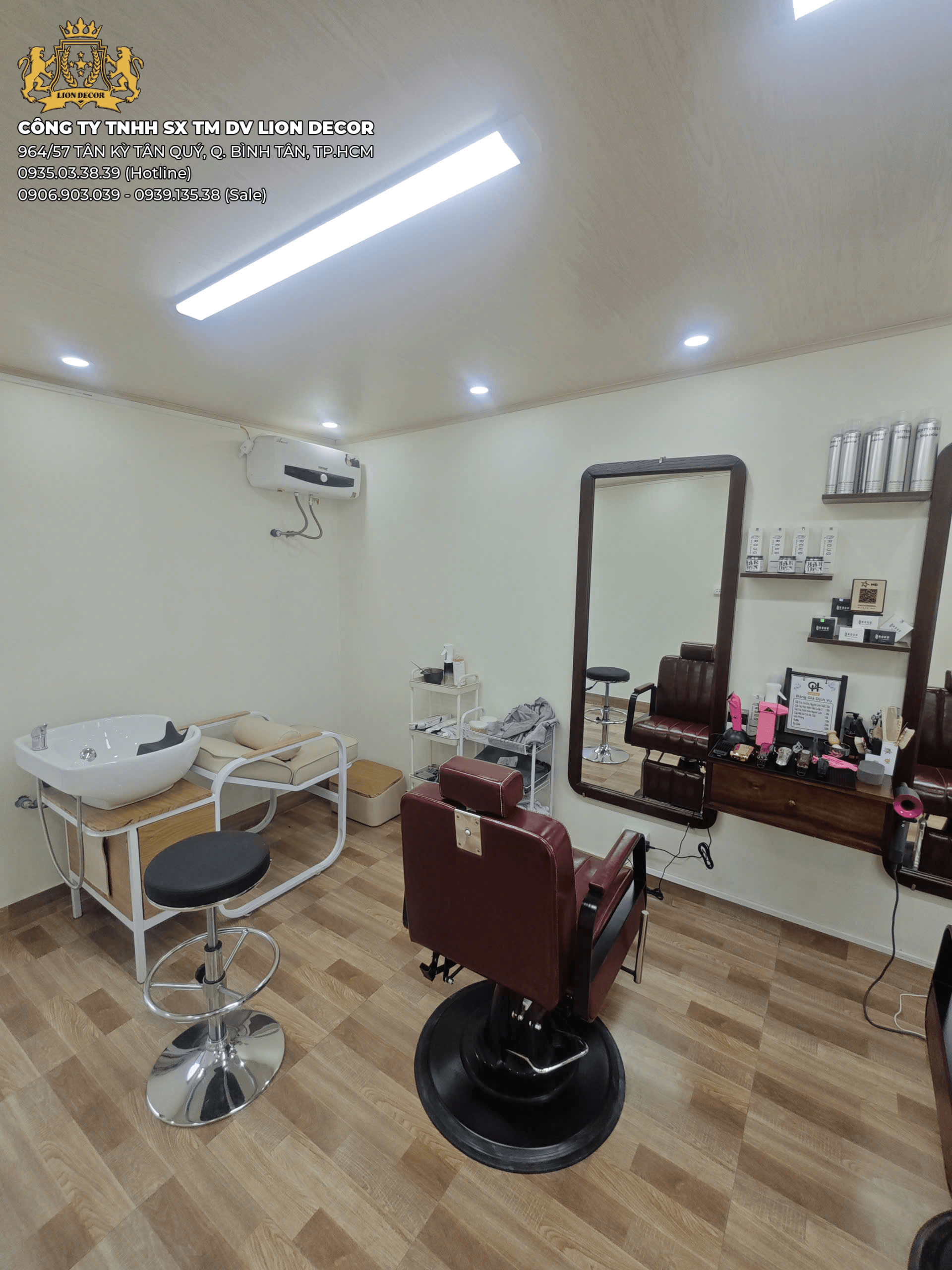 Thiết Kế Barber shop phong cách trẻ trung sáng tạo