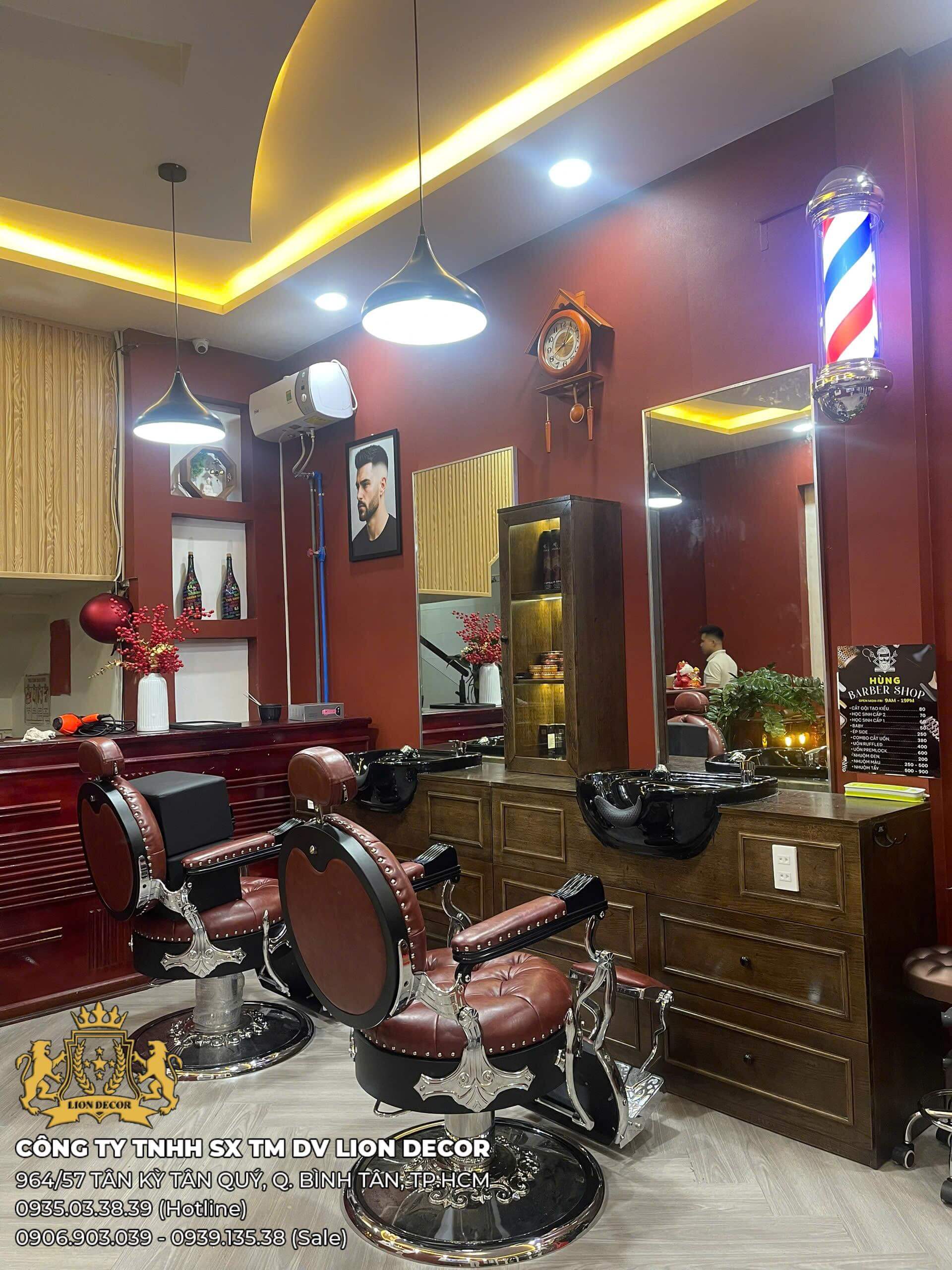 Thiết Kế Barber shop nội thất cao cấp sang trọng